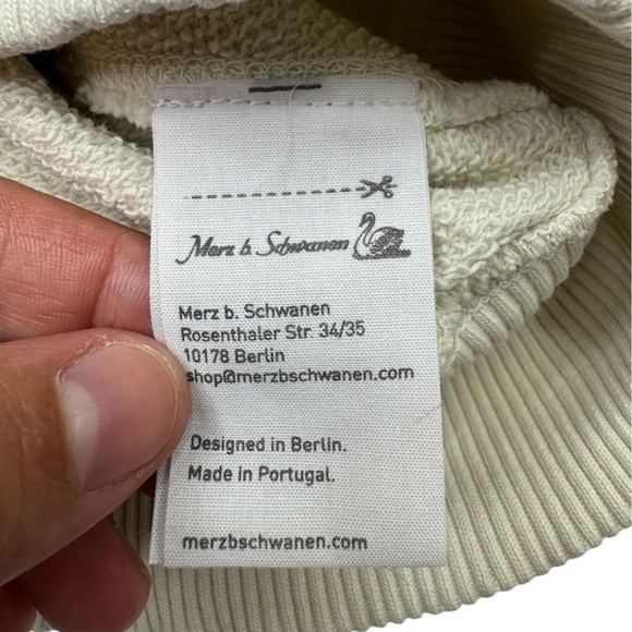 Merz B. Schwanen Good Basics Relaxed Fit Sweatshirt Cashew - Picture 7 of 12